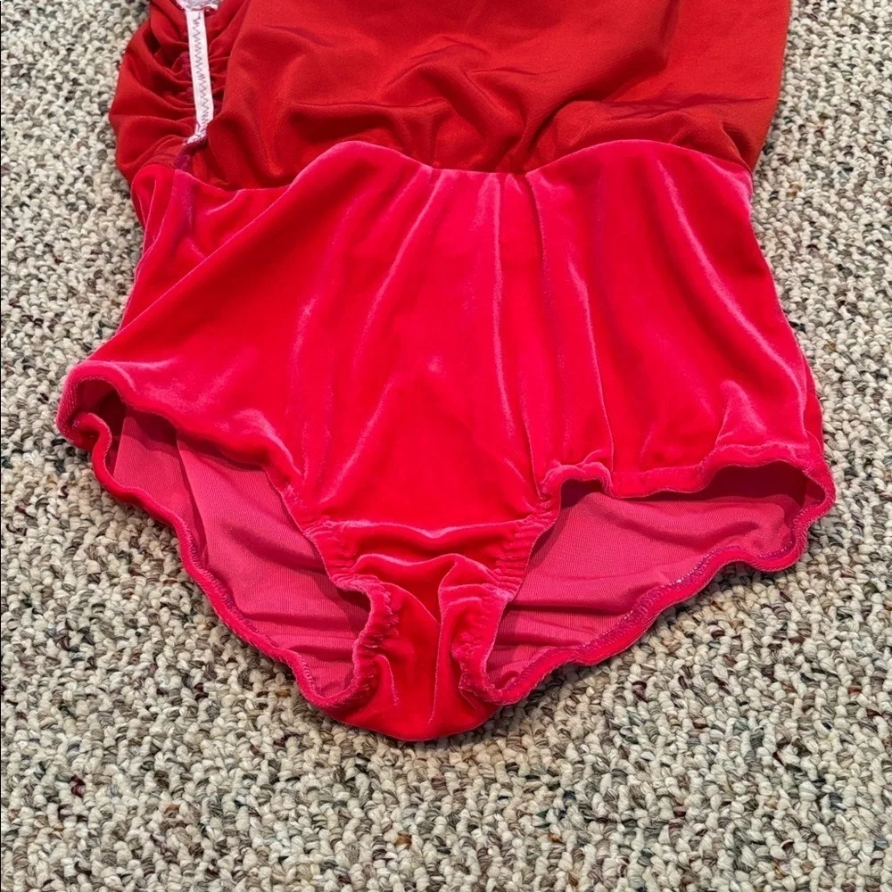 Sparkling Pink Fringed One Piece Halter Top and Skirt Set Costume. XS